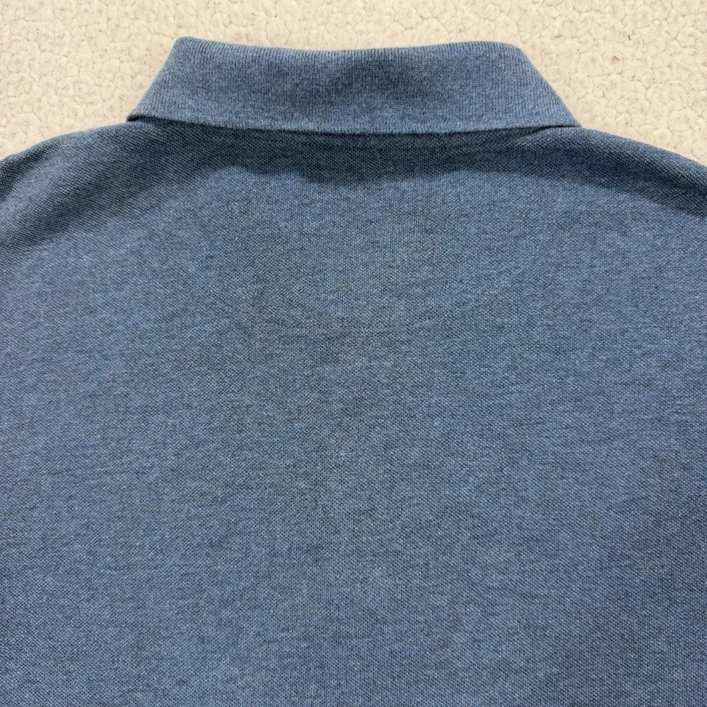 Burberry Golf Polo Shirt Men's XL Blue Nova Check Luxury Smart Casual Old Money - Picture 9 of 11